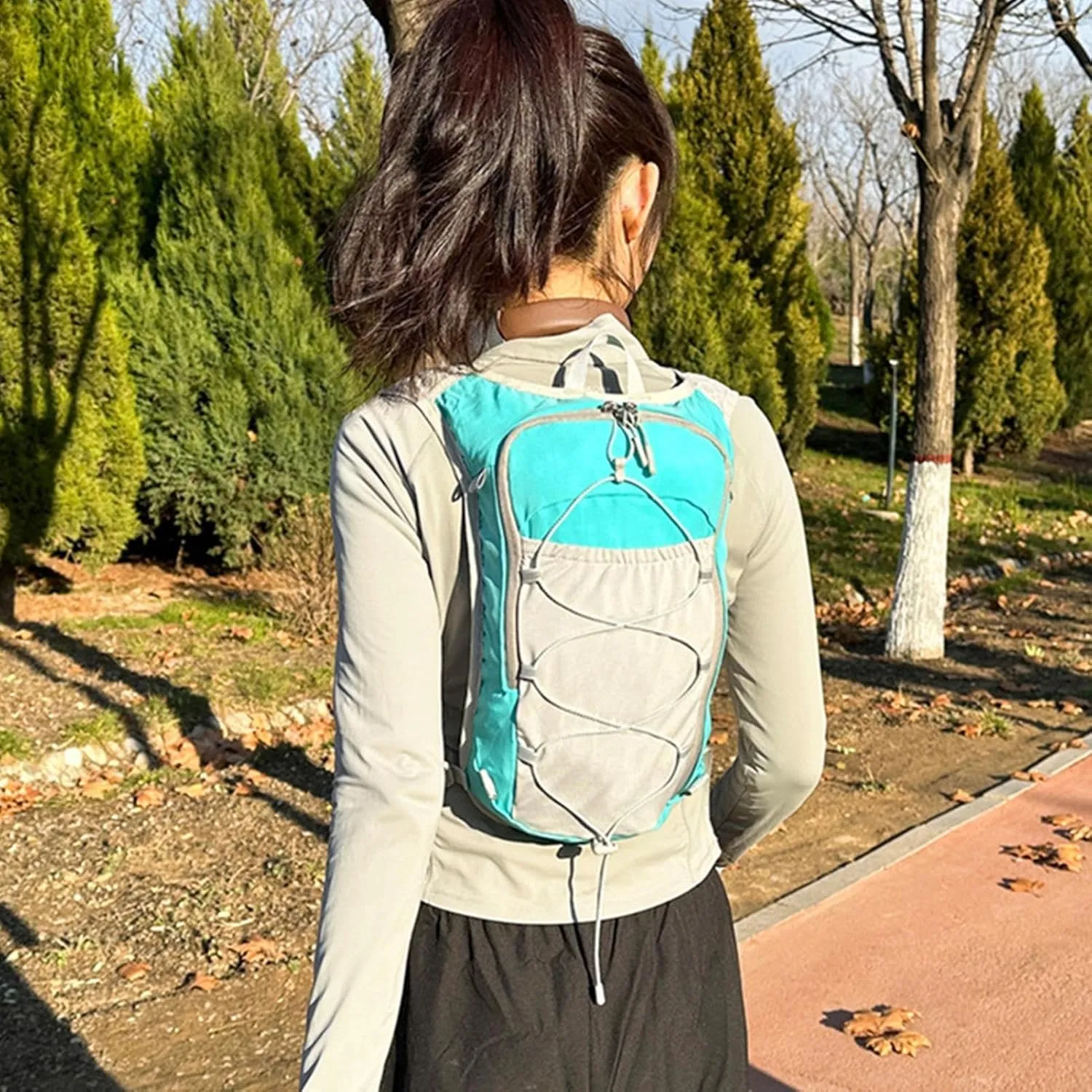 Running Backpack - Reflective Lightweight Hydration Vest | Adjustable Breathable Sports Bag with 1.5L Water Bladder for Women Outdoor Workout Riding Trekking Camping Fishing Travel