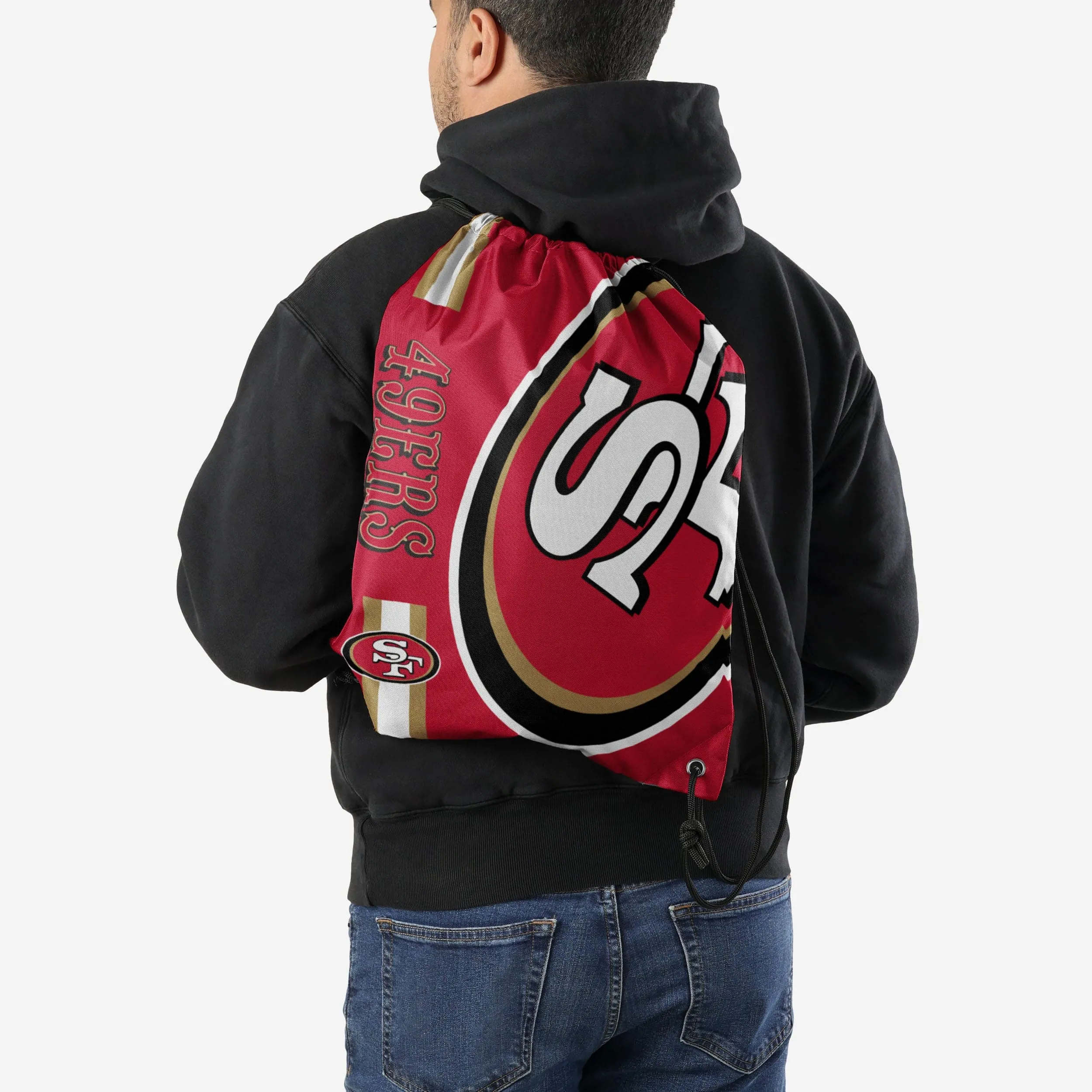 San Francisco 49ers Big Logo Drawstring Backpack