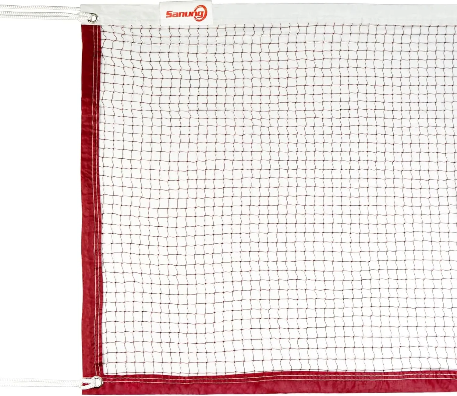 Sanung Portable Badminton Net, Standard Size Indoor Outdoor Polyester Badminton Net Replacement for Backyard Beach Garden, All Weather-Proof and Wear-Resistant, 20FT x 2.5FT
