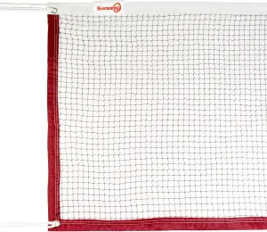 Sanung Portable Badminton Net, Standard Size Indoor Outdoor Polyester Badminton Net Replacement for Backyard Beach Garden, All Weather-Proof and Wear-Resistant, 20FT x 2.5FT