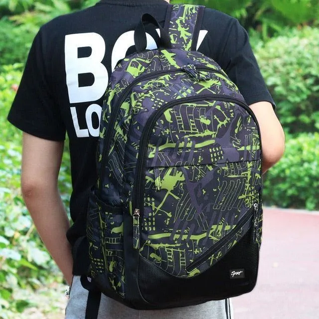 School backpack Large-capacity orthopedic schoolbag for Kids boys girls Laptop backpacks teen Nylon school bags