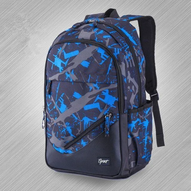 School backpack Large-capacity orthopedic schoolbag for Kids boys girls Laptop backpacks teen Nylon school bags