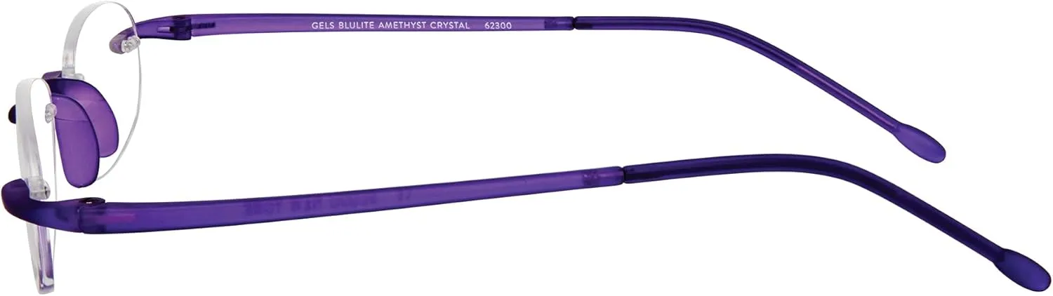 Scojo New York Gels Original Blue Light Reading Glasses, Handmade Scratch Resistant Readers for Women and Men