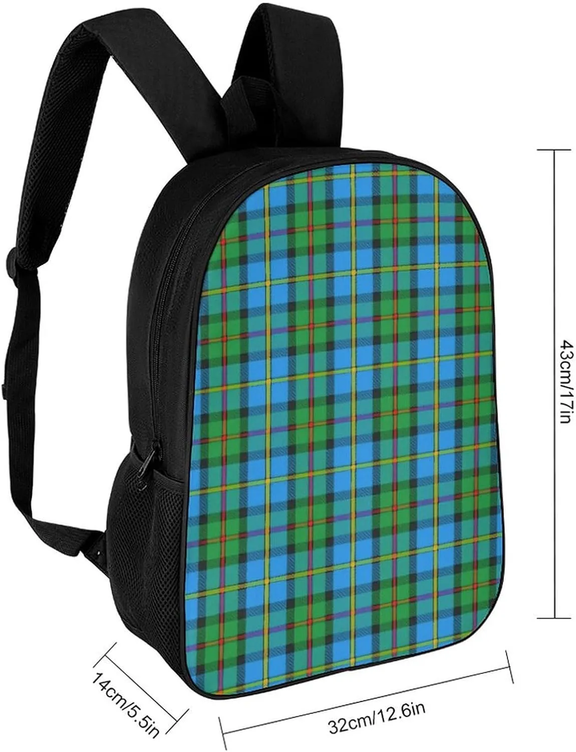 Scottish Clan MacLeod of Harris Tartan Plaid Backpack Lightweight Waterproof Backpacks Laptop Backpack for Unisex Casual Travel Daypacks Large Capacity