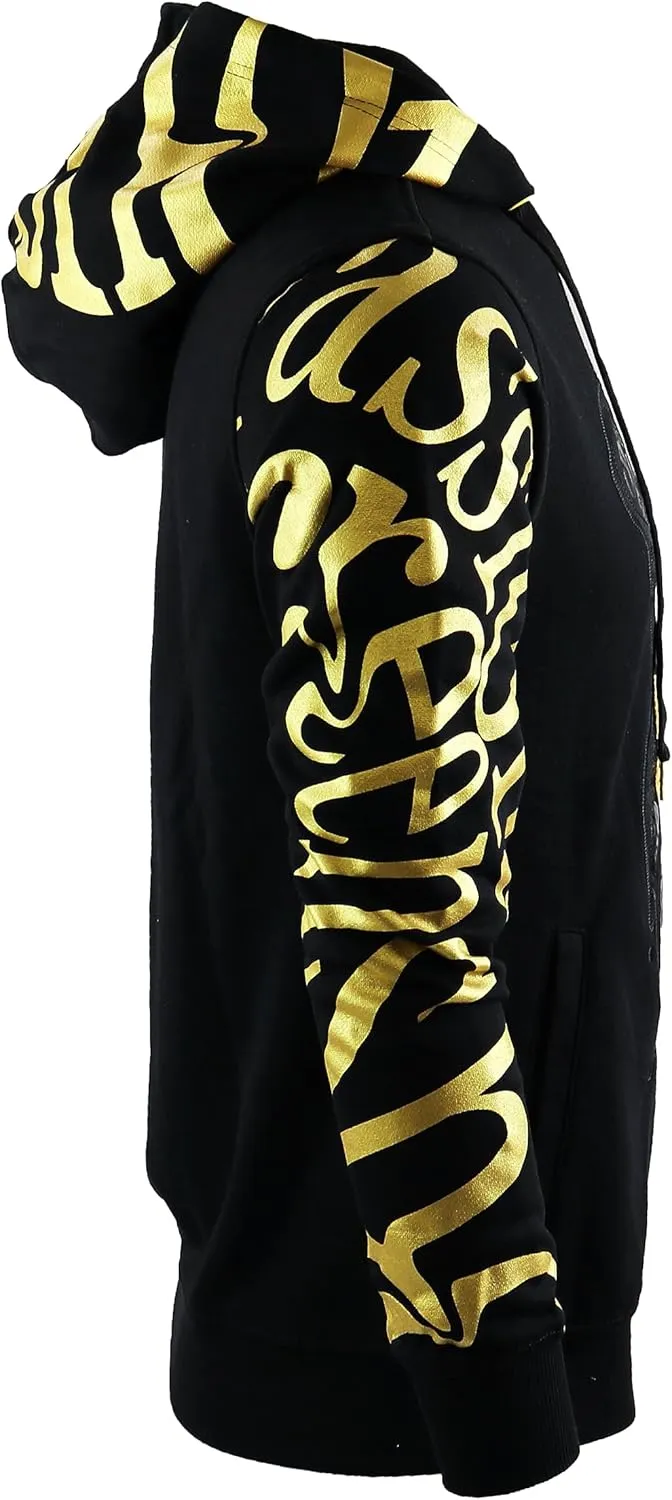 SCREENSHOT Mens Urban Premium Fleece Hoodie - Animation Cartoon Character Embroidery Patch Gel Print Hooded Sweatshirt