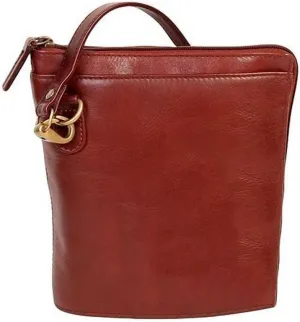 Scully Western Handbag Womens Leather Two Way Zip Strap Brown 521