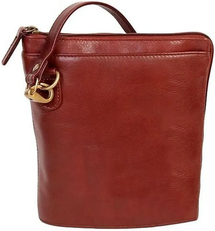 Scully Western Handbag Womens Leather Two Way Zip Strap Brown 521