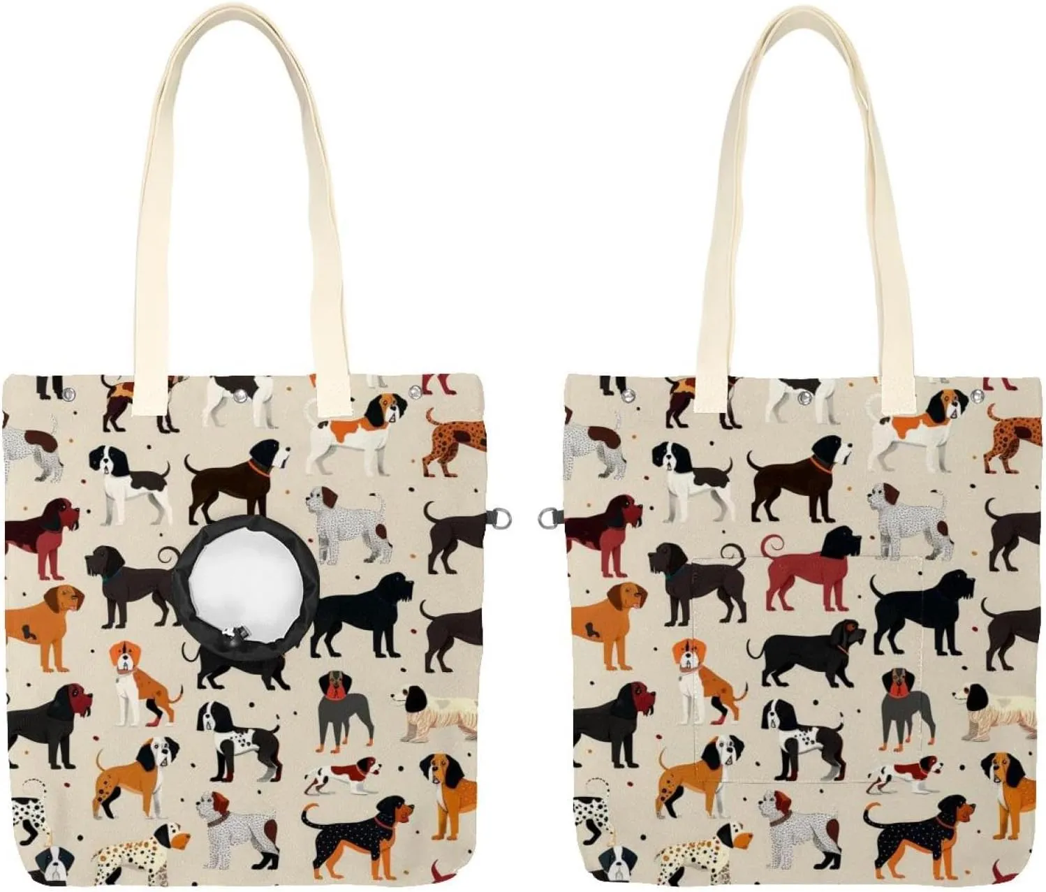 Show Head Pet Canvas Shoulder Bag, All Kinds of Dogs Pet Out Bag, Outcrop, Pet Out Shoulder Bag.