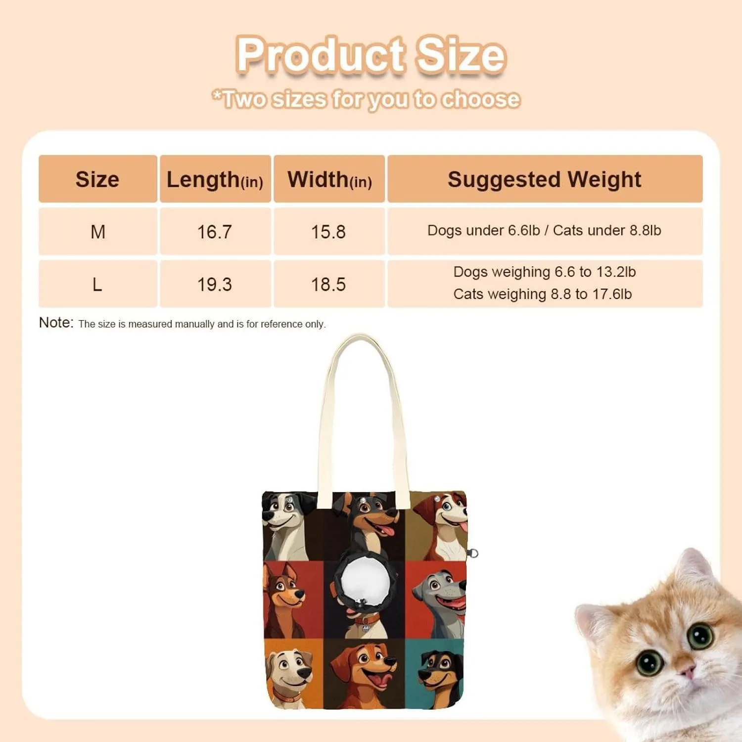 Show Head Pet Canvas Shoulder Bag, Cartoon Dogs (7) Pet Out Bag, Outcrop, Pet Out Shoulder Bag.