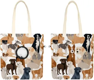 Show Head Pet Canvas Shoulder Bag, Different Breeds of Dog Pet Out Bag, Outcrop, Pet Out Shoulder Bag.
