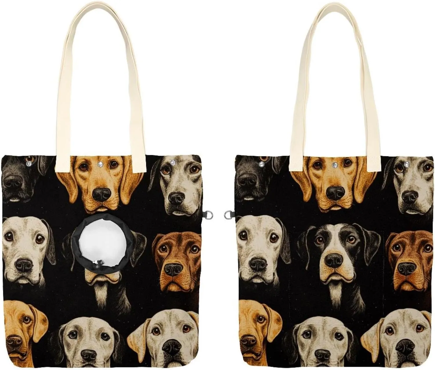 Show Head Pet Canvas Shoulder Bag, Dog Pet Out Bag, Outcrop, Pet Out Shoulder Bag.