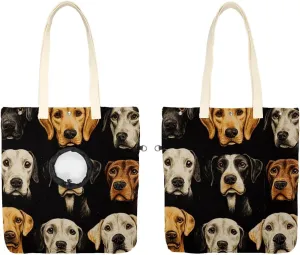 Show Head Pet Canvas Shoulder Bag, Dog Pet Out Bag, Outcrop, Pet Out Shoulder Bag.