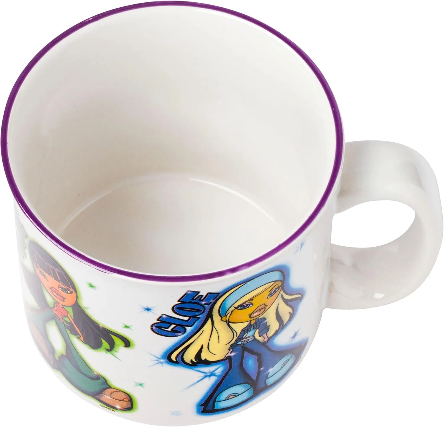 Silver Buffalo Bratz Dolls Featuring Yasmin, Sasha, Jade, and Cloe Ceramic Camper Mug, 20 Ounces