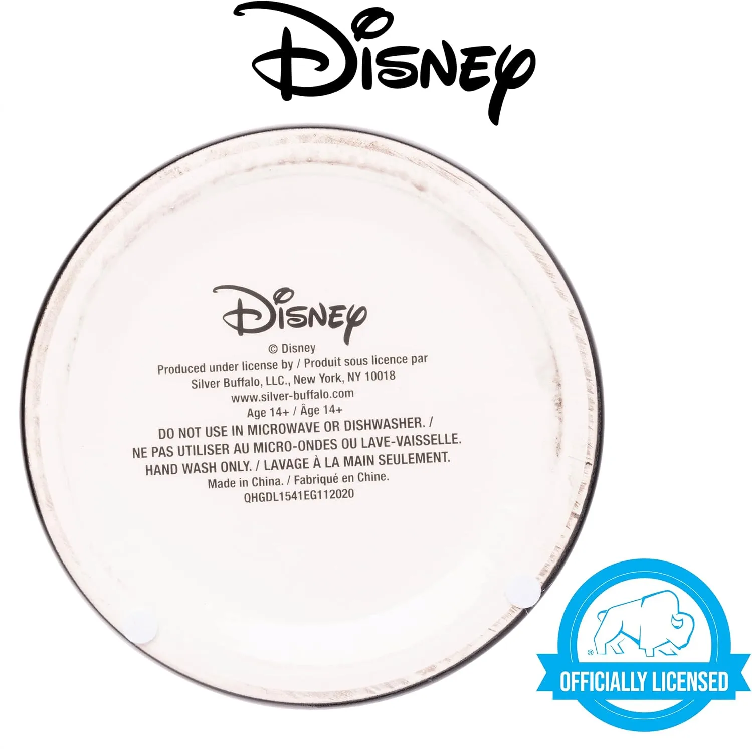 Silver Buffalo Disney Vintage Mickey Mouse Sketches Ceramic Cookie Snack Jar (Large)