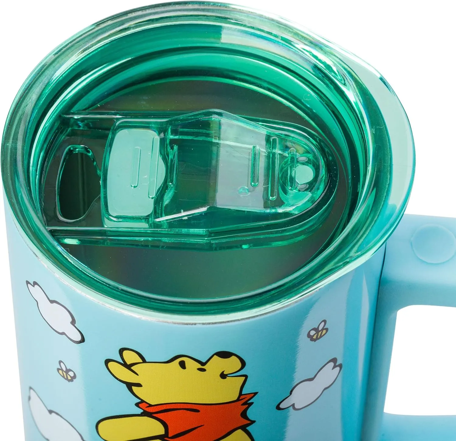 Silver Buffalo Disney Winnie the Pooh Hunny Stack Double Wall Stainless Steel Coffee Mug with Handle, 15 Ounces