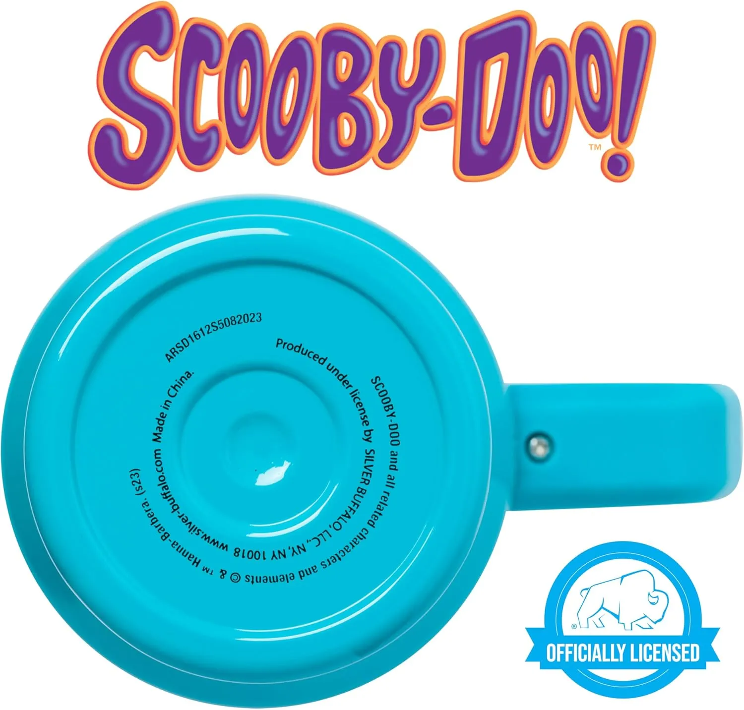 Silver Buffalo Scooby-Doo Featuring Scared Shaggy and Scooby Stainless Steel Tumbler with Handle and Straw, Fits in Standard Cup Holder, 40 Ounces