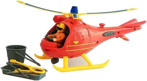 Simba 109251077038 Fireman Sam Helicopter Wallaby with Tom Character, 3 Years, Multi-Coloured
