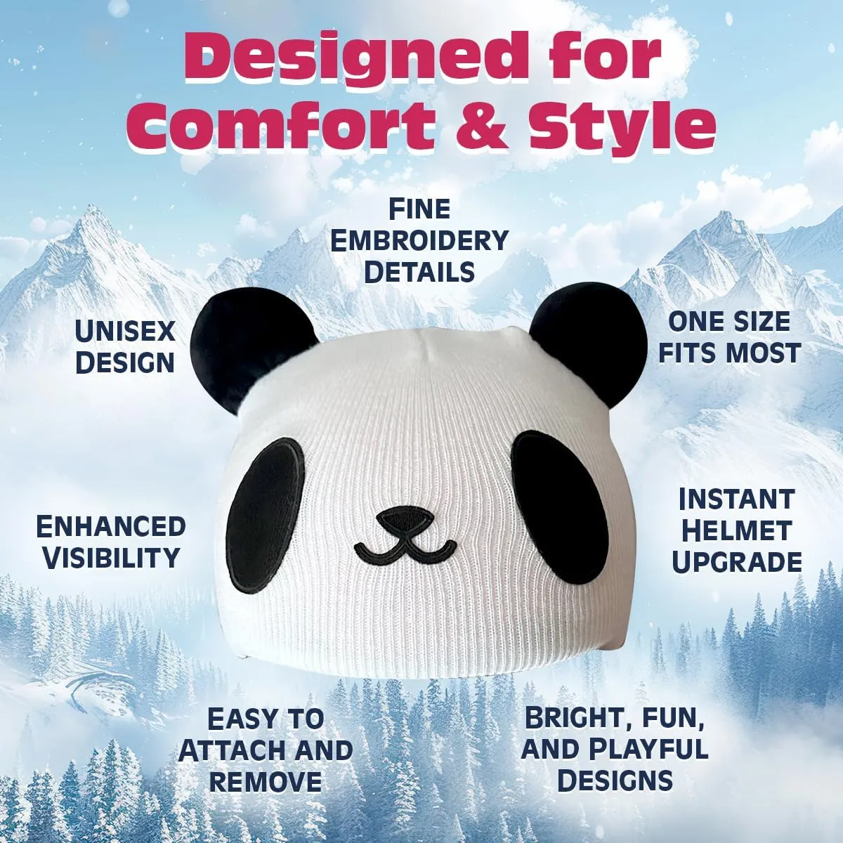 Ski Helmet Cover, Suitable for Helmets of Ski, Snowboard, Skateboard - Fun Funny Gifts for Kids & Adults
