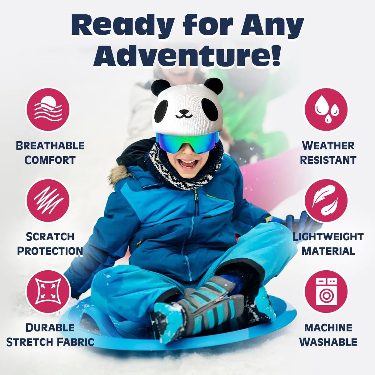 Ski Helmet Cover, Suitable for Helmets of Ski, Snowboard, Skateboard - Fun Funny Gifts for Kids & Adults