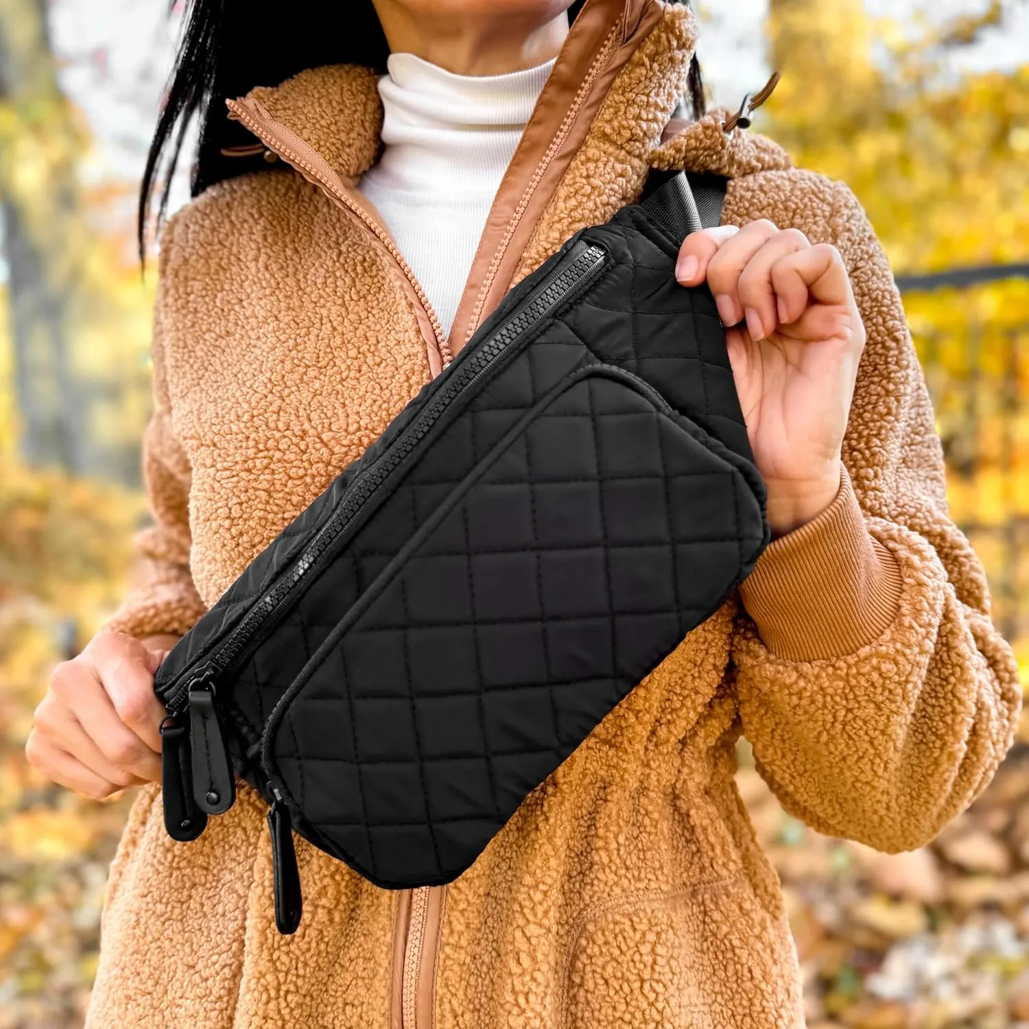 Sling Large Quilted Metro Cross-Body Bag