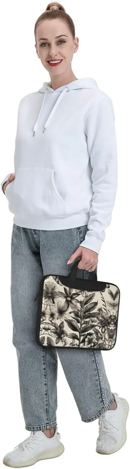 Smokey Mountain Cliff Print Notebook Computer Protective Carrying Cover With Pocket,13 Inch Laptop Shoulder Bag