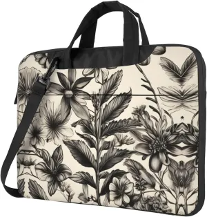 Smokey Mountain Cliff Print Notebook Computer Protective Carrying Cover With Pocket,13 Inch Laptop Shoulder Bag