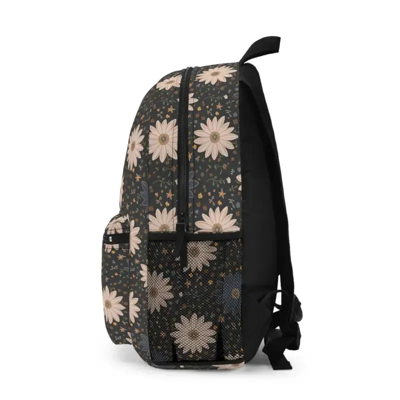 Spacious Pastel Flowers Backpack for Stylish Wanderers