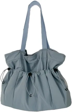 Spacious Travel Companion Women’s Nylon Shoulder Tote with Smart Features