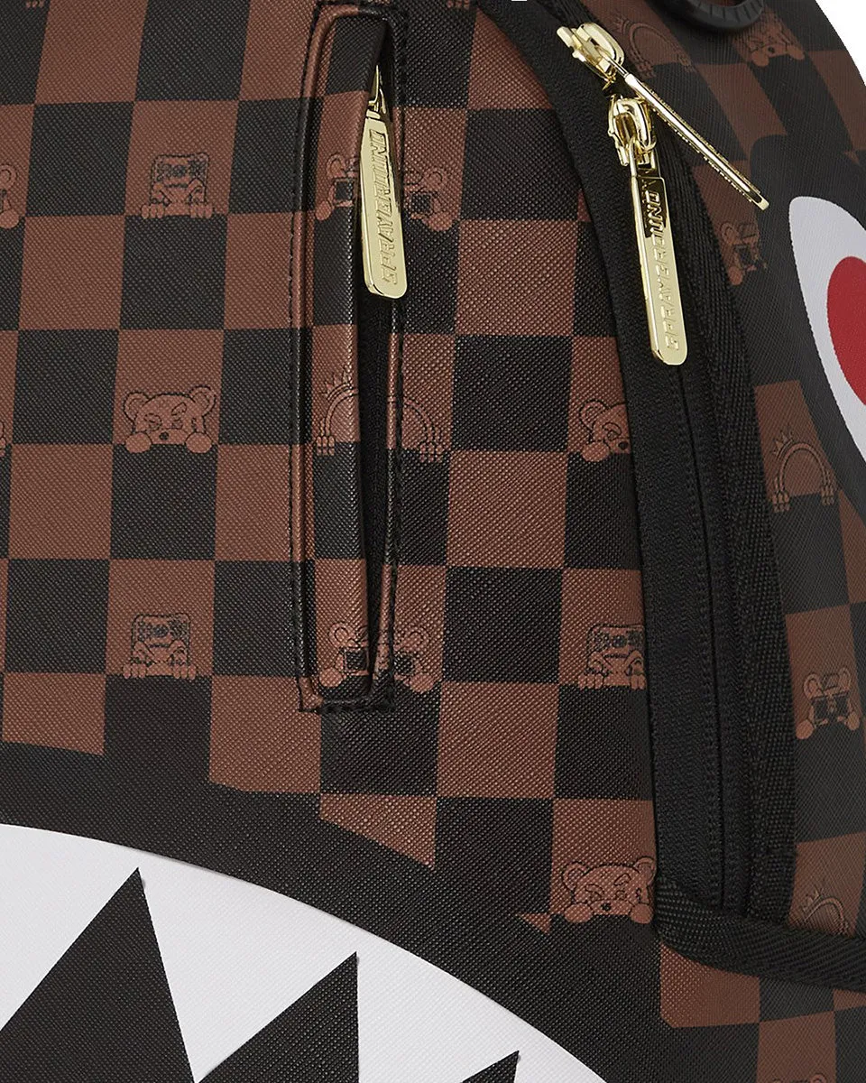 Sprayground The Hide Out Backpack In Brown Check