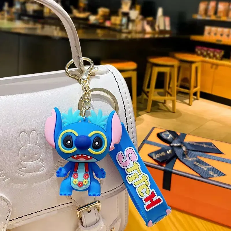 Stitch Style Squad 3D Keychain