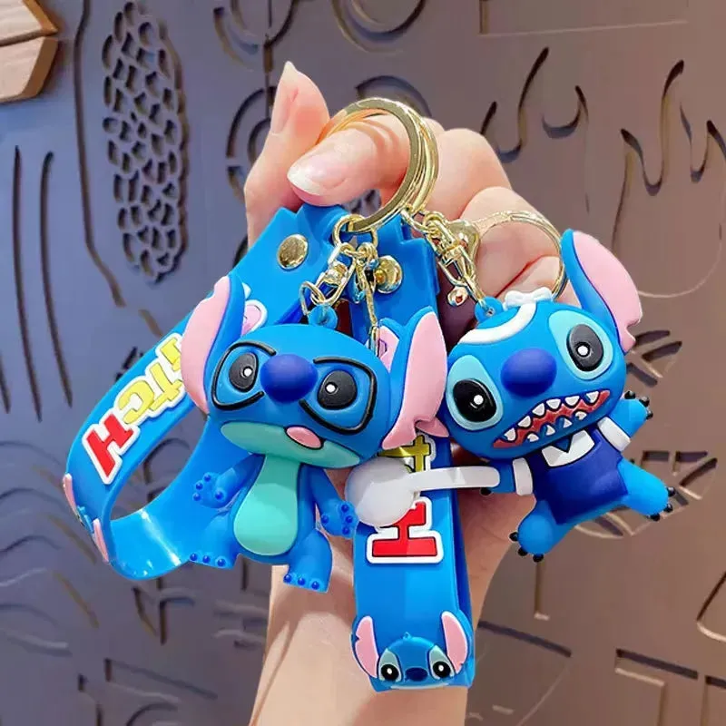 Stitch Style Squad 3D Keychain