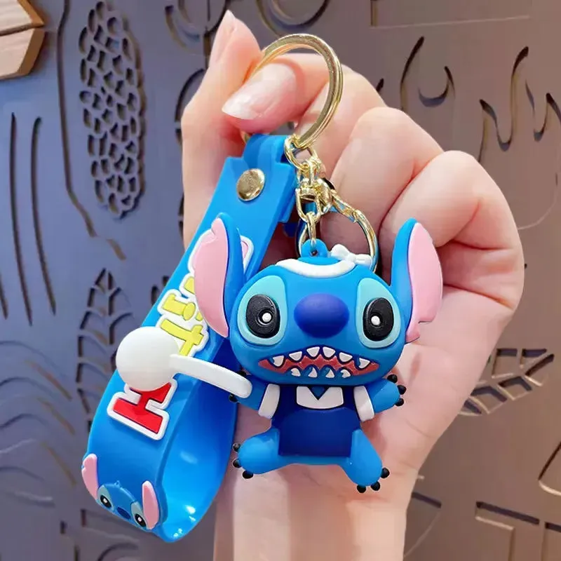 Stitch Style Squad 3D Keychain