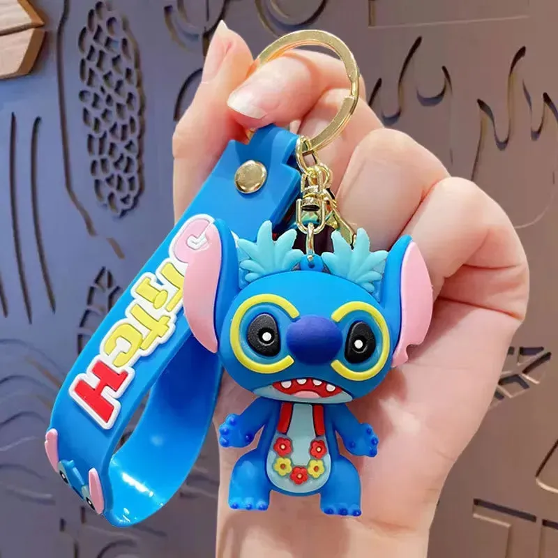 Stitch Style Squad 3D Keychain