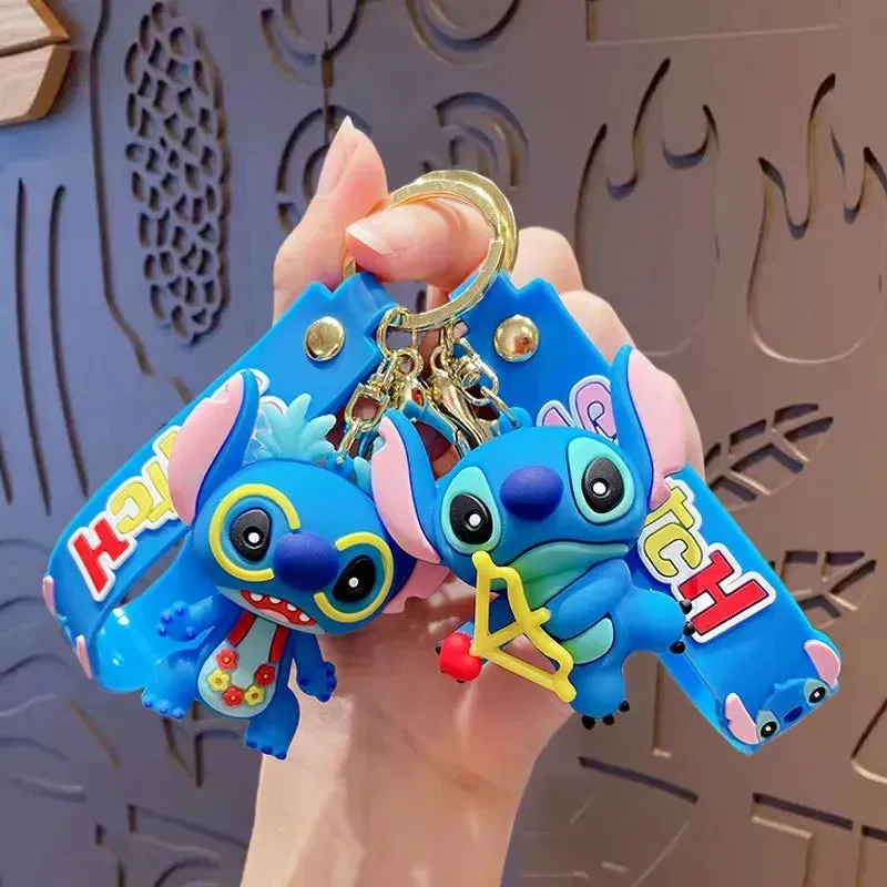 Stitch Style Squad 3D Keychain