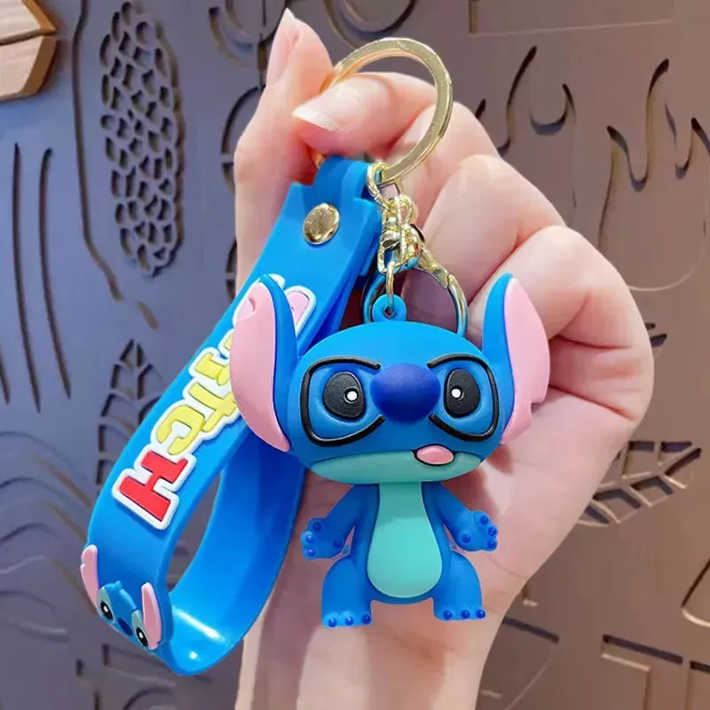 Stitch Style Squad 3D Keychain