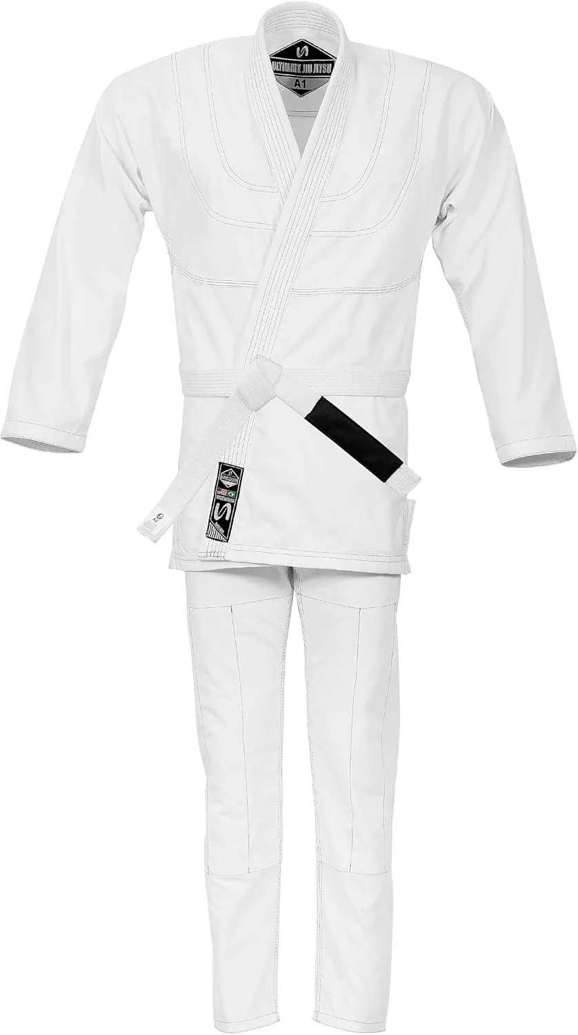 Summer Special Edition - Ultra Light BJJ Kimono Gi Uniform 100% Cotton 10oz Canvas White Belt Included