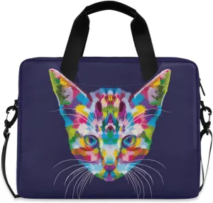 susiyo Colorful Car Artwork Laptop Shoulder Bag, Polyester Briefcase Sleeve Messenger Bag 16-Inch Laptop Case for Men Women Work Business Travel