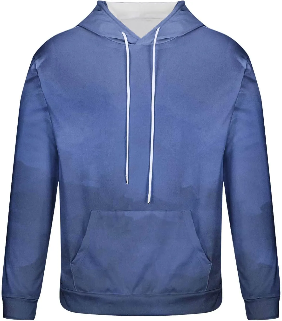 Sweatshirts for Men Oversized Casual Long Sleeve Gradient Drawstring Hoodies Loose Fit Hooded Sweatshirt with Pocket