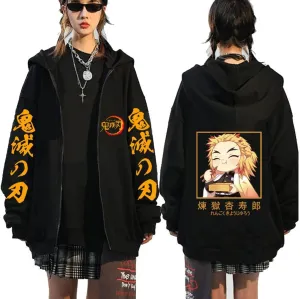 Symish Animes Hoodie Sweatshirts Casual Streetwear Pullover Harajuku Tracksuit Zip up Jacket Sweatshirt Tops