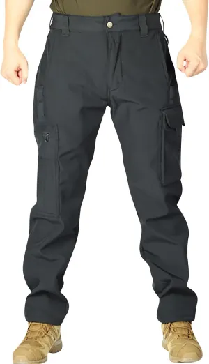 Tactical Pants for Men Athletic Hiking Workout Ripstop Sweatpants Travel Drawstring Water Resistant