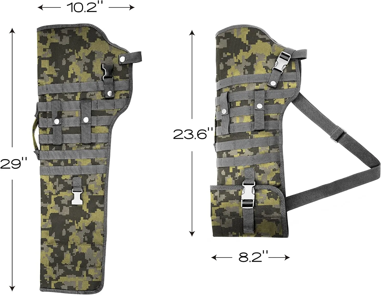 TaktZeit Shotgun Scabbard Tactical Rifle Scabbard Adjustable Shoulder Strap