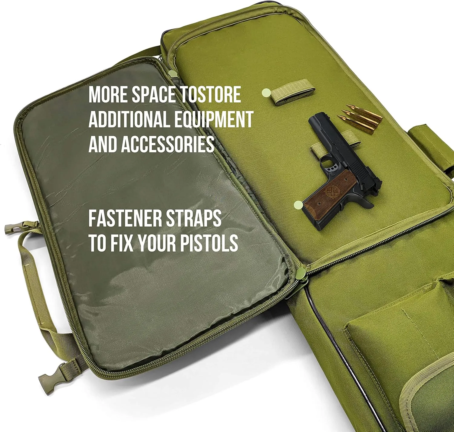 TaktZeit Tactical Rifle Case Outdoor Soft Rifle Bag for Hunting Fishing Gun Case with Adjustable Shoulder Strap