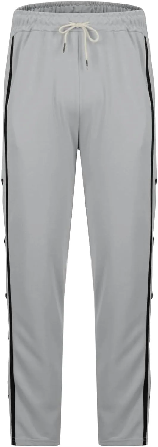 Tear Away Pants for Men Athletic Wide Leg Sweatpants Mens Loose Fit Active Workout Trousers Baggy Sweat Pants