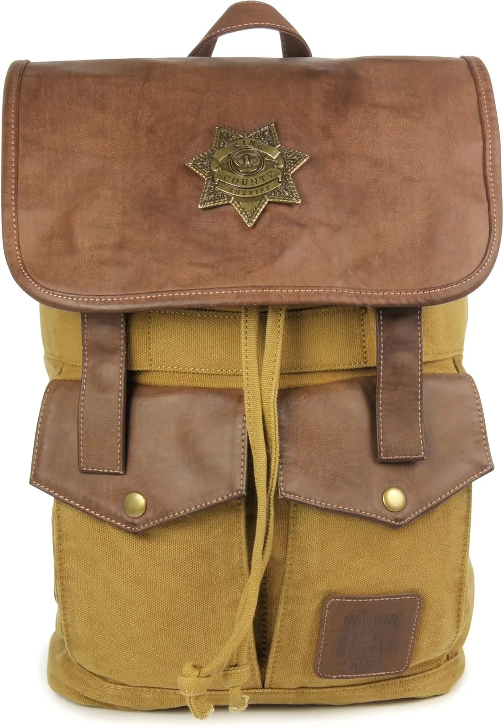 The Coop Walking Dead Rick's Sheriff Backpack-Brown