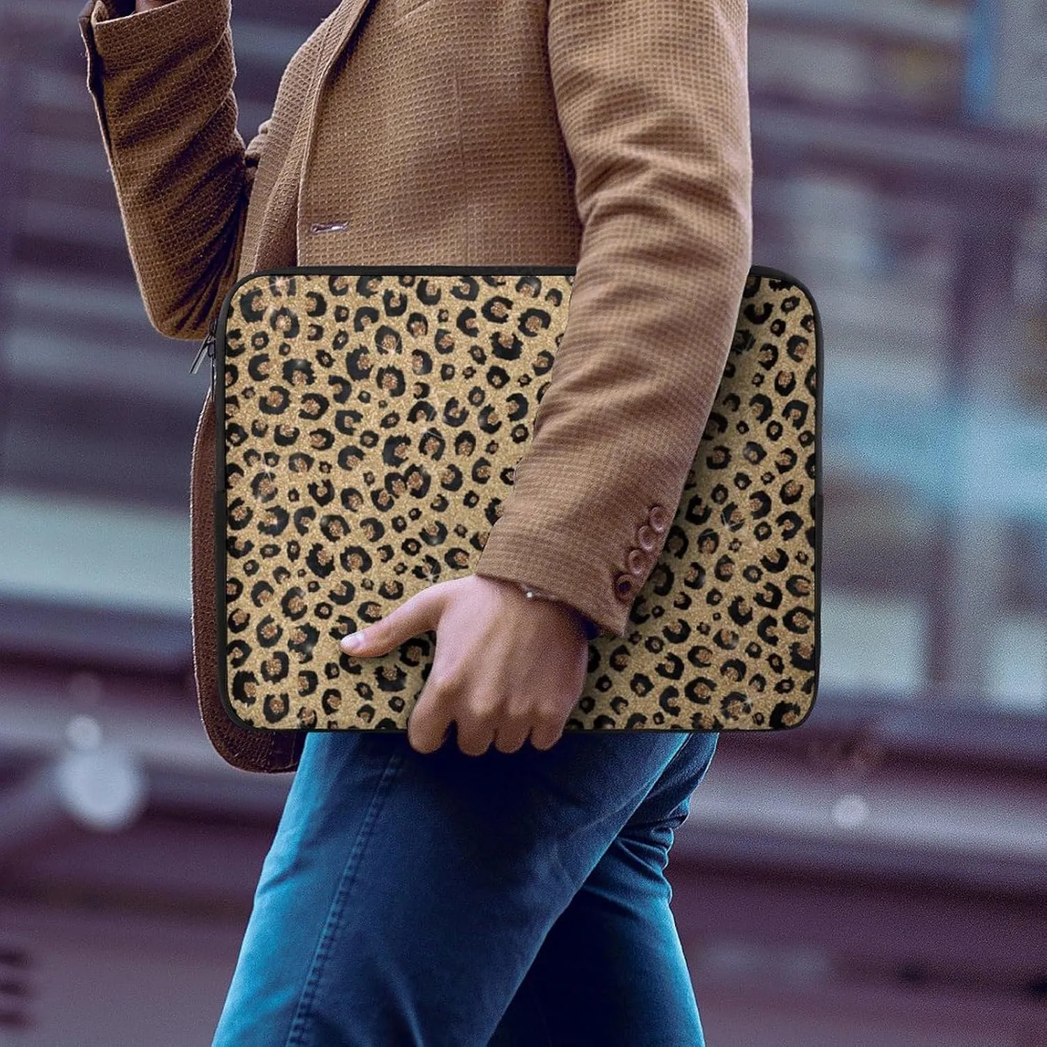 TigerPrint All Print Hands Free Withdrawal Laptop Bag Unisex