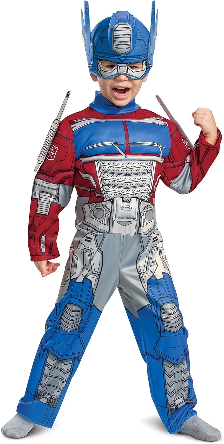 Toddlers Muscle Transformer Costumes for Boys, Padded Character Jumpsuit