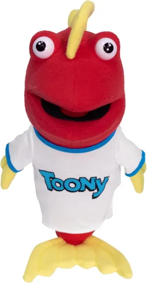 Toon in with Me Toony The Tuna Plush Toy Replica | Cute Soft Stuffed Animal | 16 Inches Tall