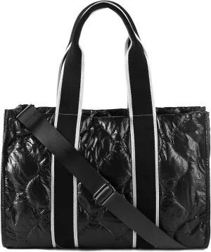 Tote Bag for Women Large Quilted Handbag Detachable Strap Crossbody Bag Down Cushion Shoulder Handbag
