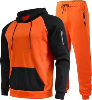 Tracksuit 2 Piece Hooded Athletic Sweatsuits Weight Loss Running Jogging Sport Suit Sets Conjunto Deportivo Para Hombre
