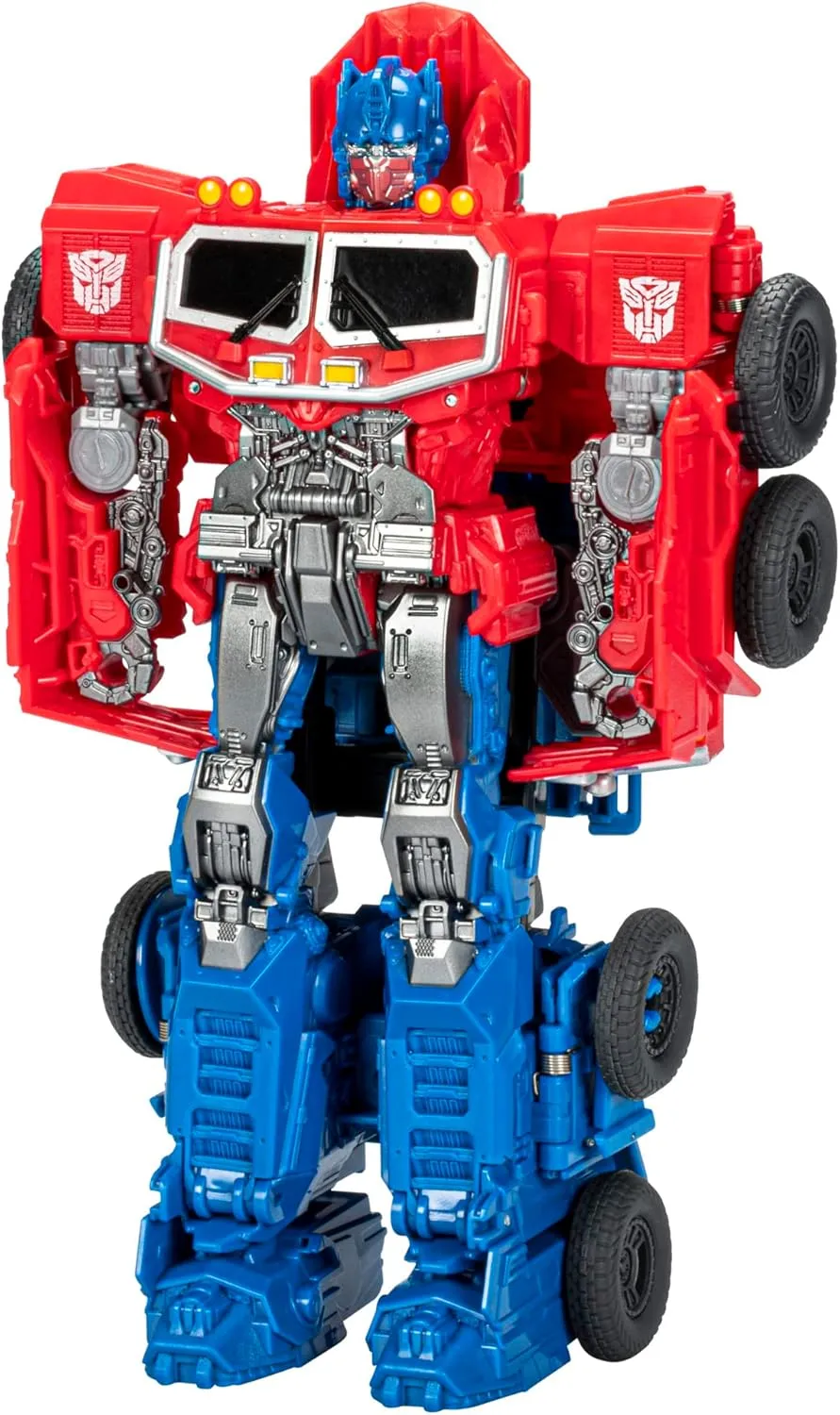 Transformers Bumblebee Cyberverse Adventures Dinobots Unite Smash Changer Optimus Prime Action Figure, Toys for 6 Year Old Boys and Girls and Up, 9-Inch